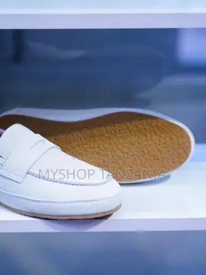 White Penny Loafer Shoes