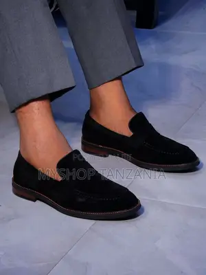 Black Velvet Loafers