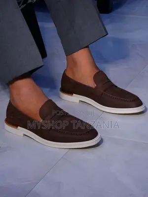Blue Slip-on Loafers