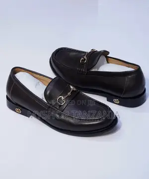 Gucci Black Leather Loafers
