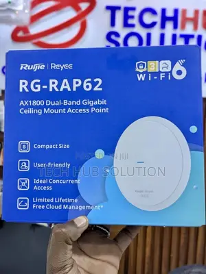 Ruijie Reyee Rg-Rap62 Wi-Fi 6 Ax1800 Ceiling Mount Access Point