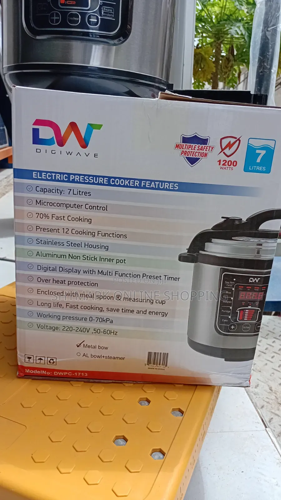 Digiwave Electric Pressure Cooker 7L