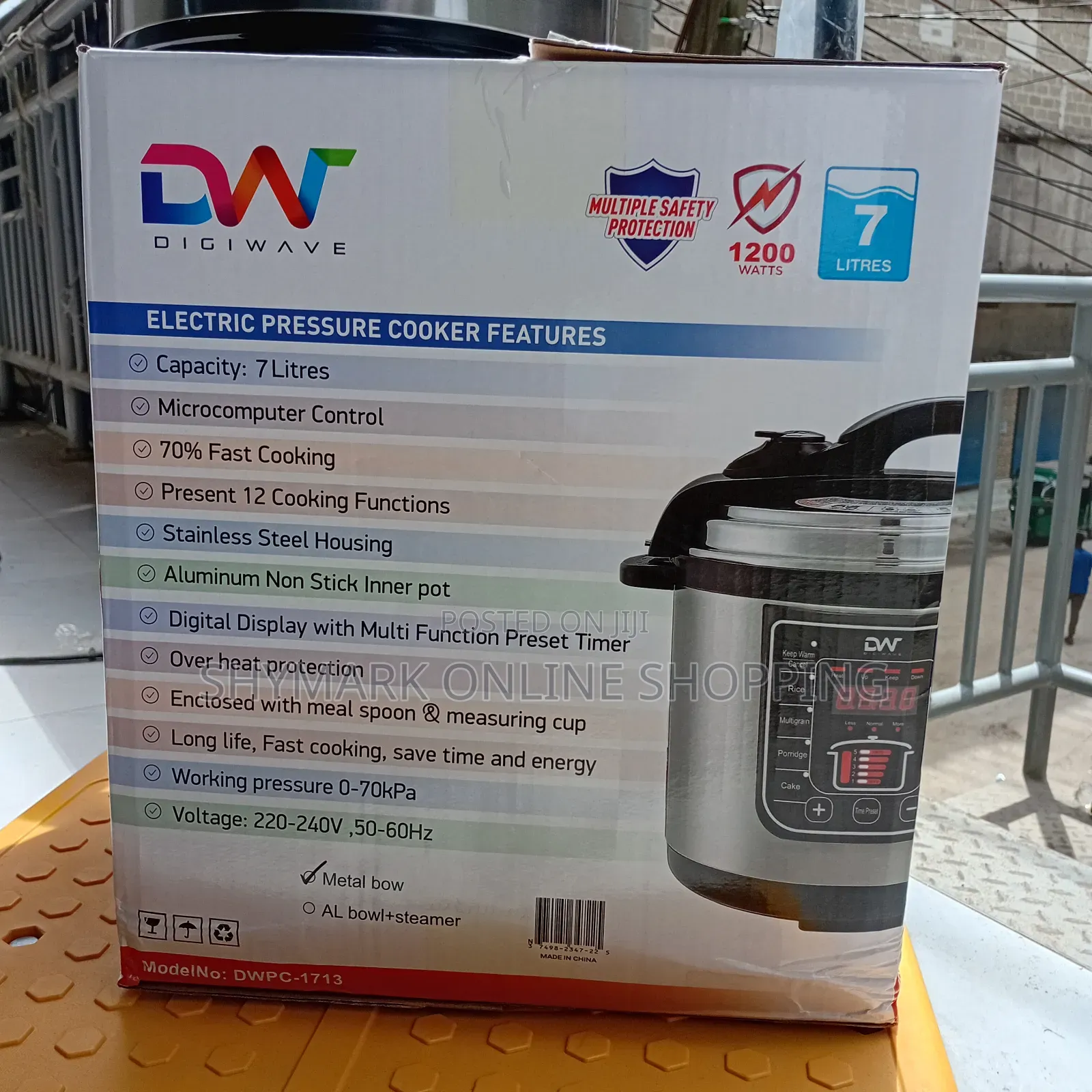 Digiwave Electric Pressure Cooker 7L