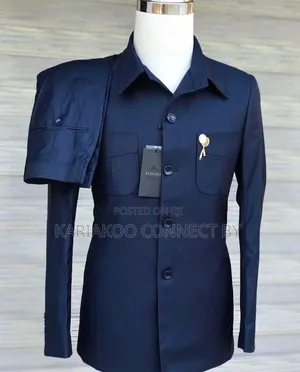 ​High-Quality Men's Long Sleeve Kaunda Suit