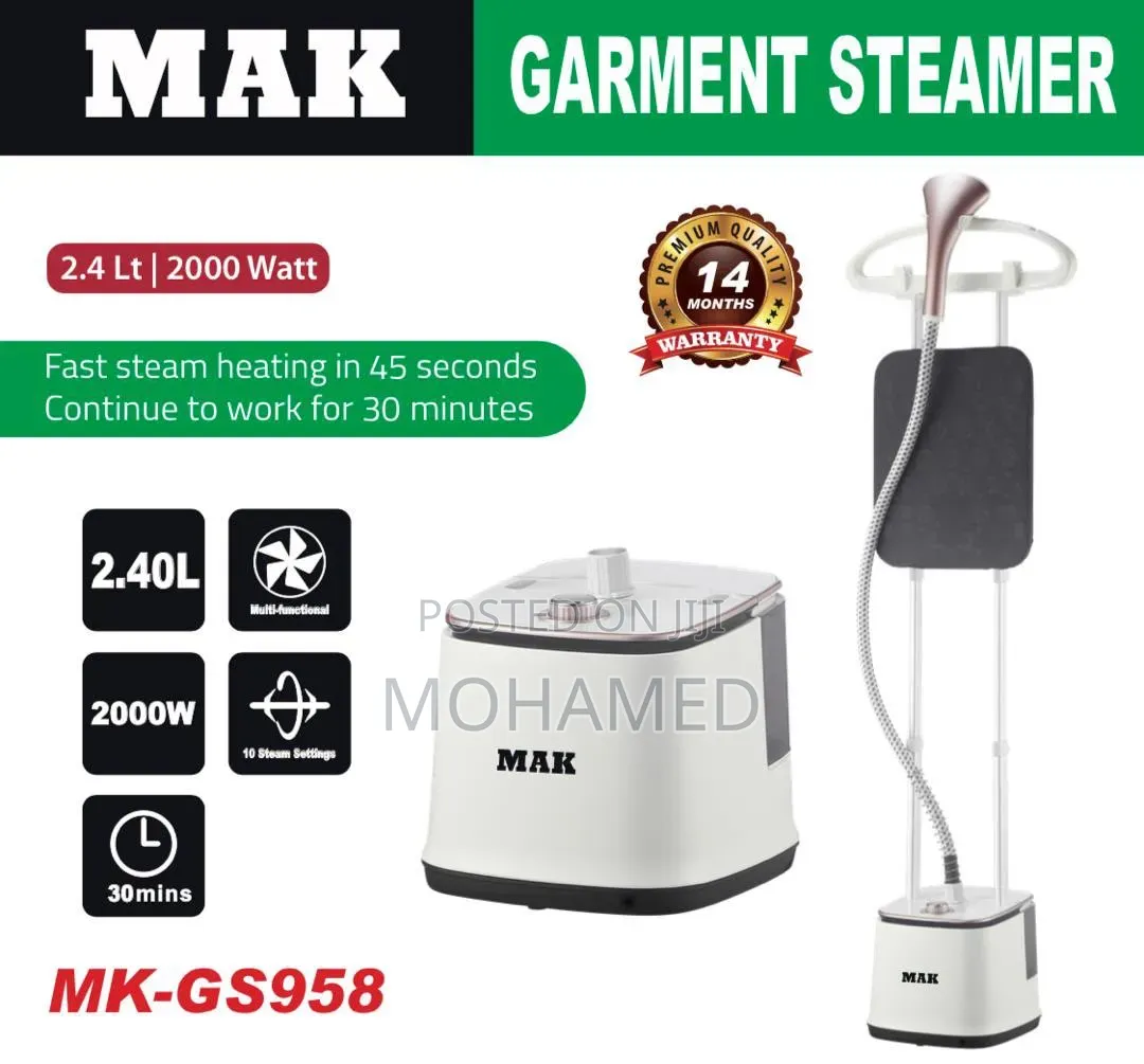  MAK GARMENT STEAMER 2.4 Litres (Manual)