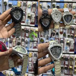 Luxury and Classic Lamborghini WÅTCH Fiber Belt Date Water Resistance
