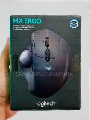 Logitech MX Ergo Advanced Wireless Trackball Mouse, Ergonomic Design
