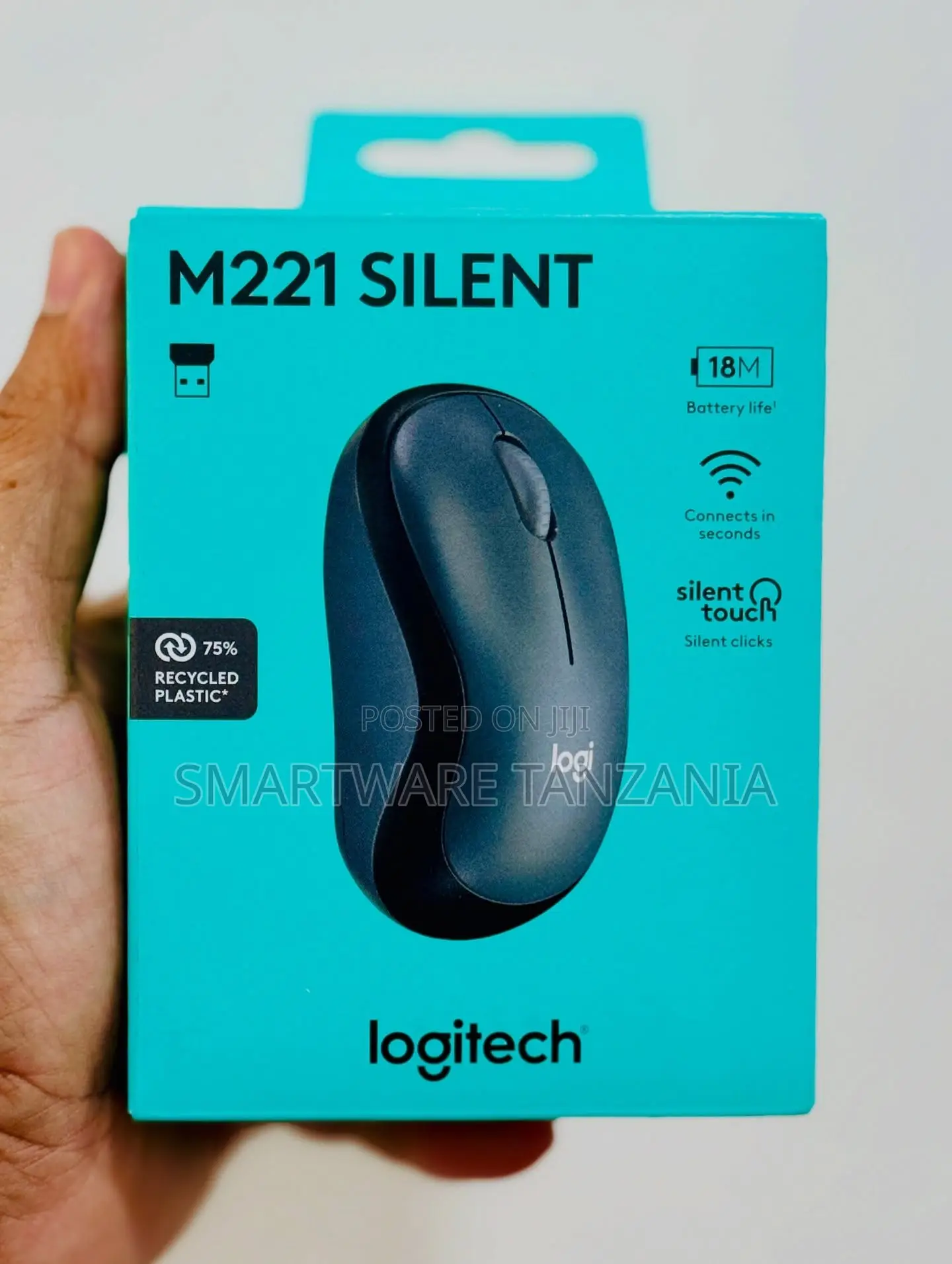 Logitech M221 Wireless Mouse With USB Receiver, 18M Battery Life