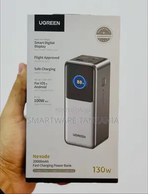 UGREEN Nexode 20000mAh Fast Charging Power Bank, Smart Digital Display