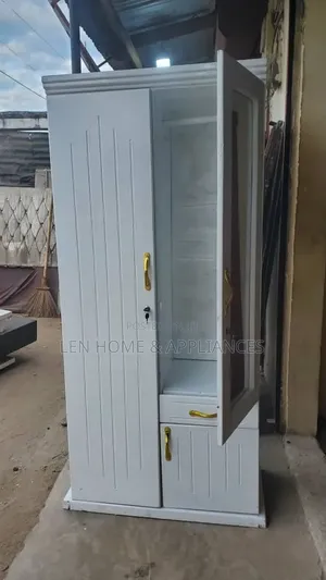 Kabati Languo Color White Milango Miwili