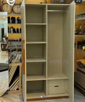 Simple Wardrobe Ina Two Doors Rangi Offcream