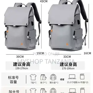 Light Gray UrbanEdge Commuter Backpack