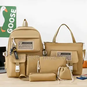 Beige Lanshiyabag Backpack Set