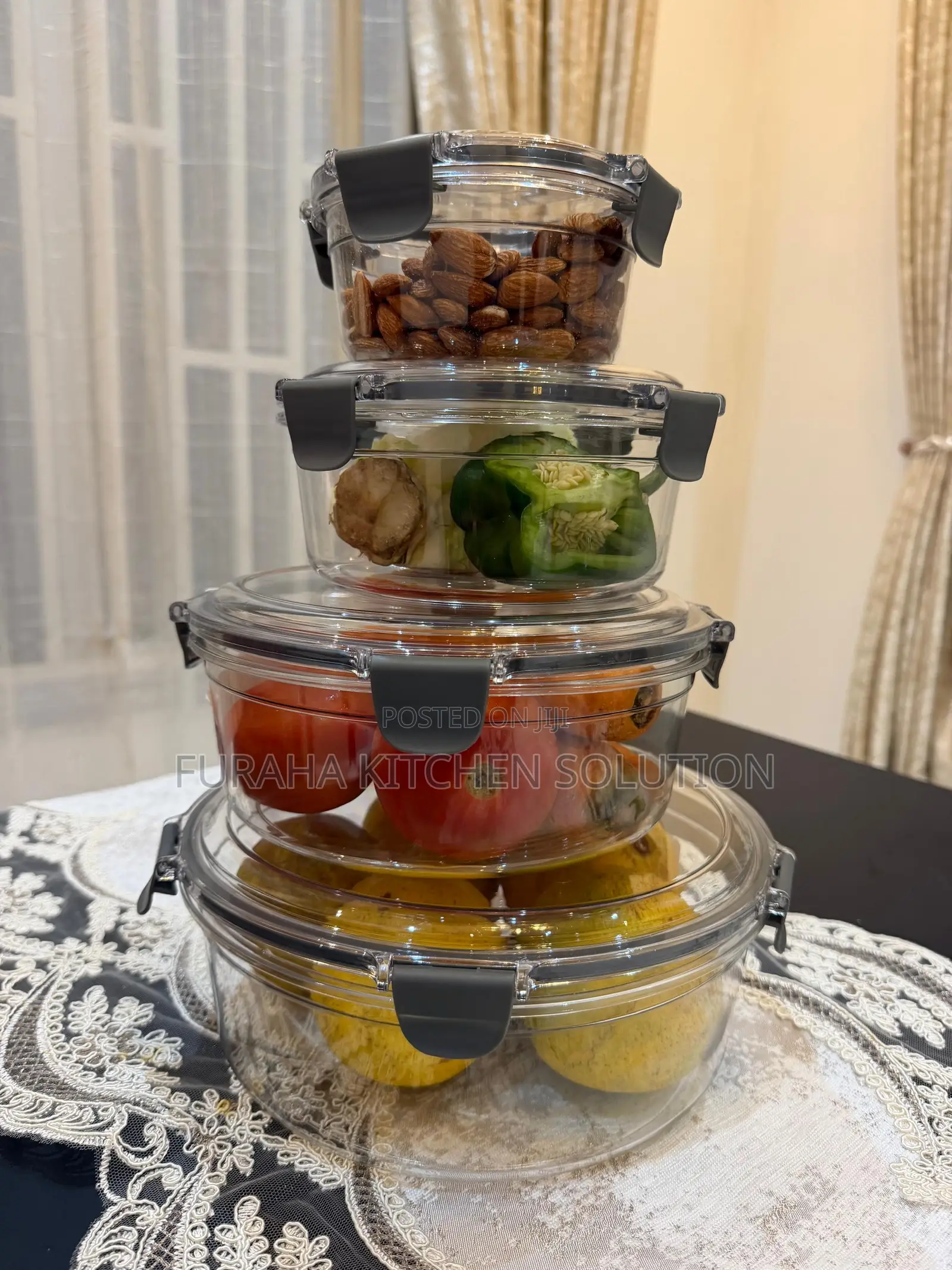 Acrylic Round Container Set