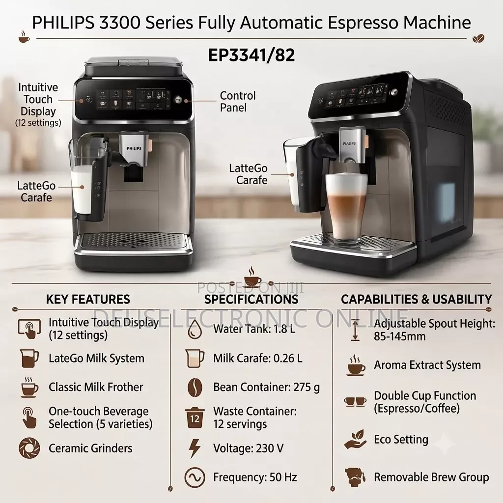*Philips Coffee Machine Ep3341 2,200,000