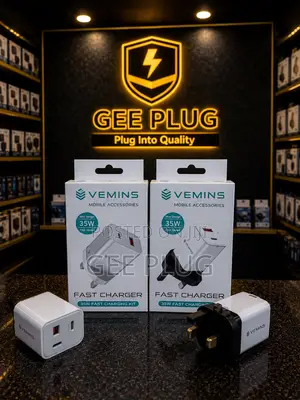 VEMINS 35W Fast Charger Adapter Original (USB-C PD + USB-A)