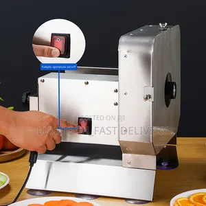 Commercial Electric and Manual Vegetable Slicer – Stainless Steel