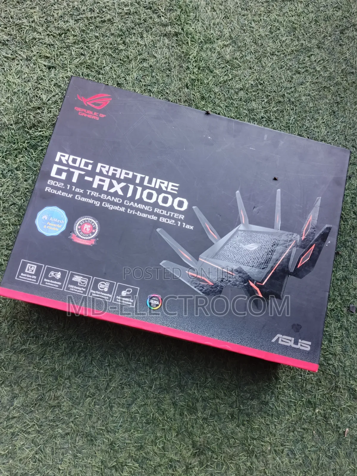 ASUS ROG Rapture GT-AX11000, a High-Performance Wi-Fi 6 Gaming Router.