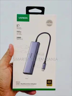 UGREEN 6-in-1 USB-C Adapter With 100W PD, Gigabit Ethernet