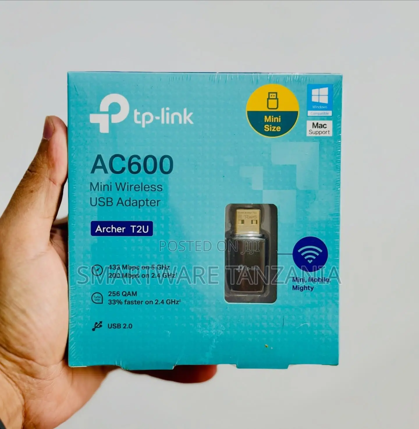 TP-Link AC600 Mini Wireless USB Adapter Archer T2U, 433Mbps on 5GHz