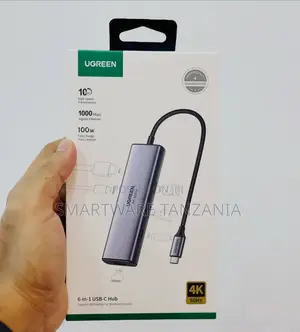 UGREEN 6-in-1 USB-C Hub With Gigabit Ethernet, 100W Power Delivery
