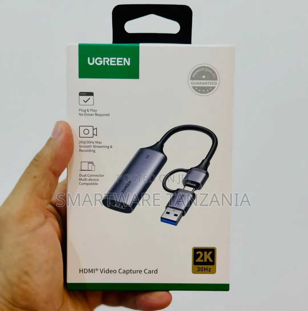 UGREEN HDMI Video Capture Card USB 3.0 to HDMI, at 30Hz, Plug and Play