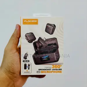 Plokama VM-80 360° Dual Broadcast Lavalier Microphone With Magnet Clip