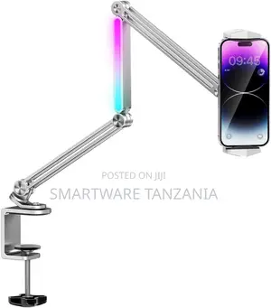PORODO Aluminum Multi-Joint Desk Mount for Phone and Tablet, 71cm