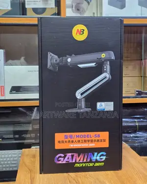 NB Ergonomic Monitor Arm Model S8 Adjustable Desk Mount, 360° Rotation