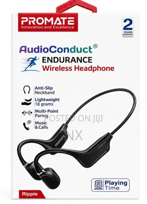 Promate Ripple Open Ear Hook Neckband Wireless Bluetooth Earphones