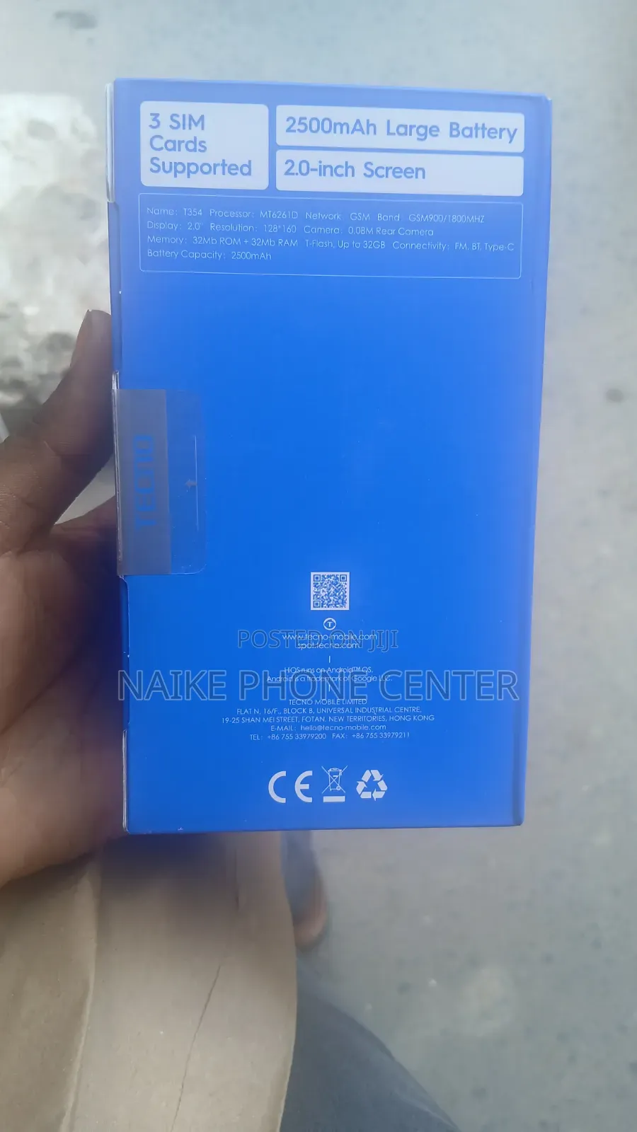 New Tecno T352 Black