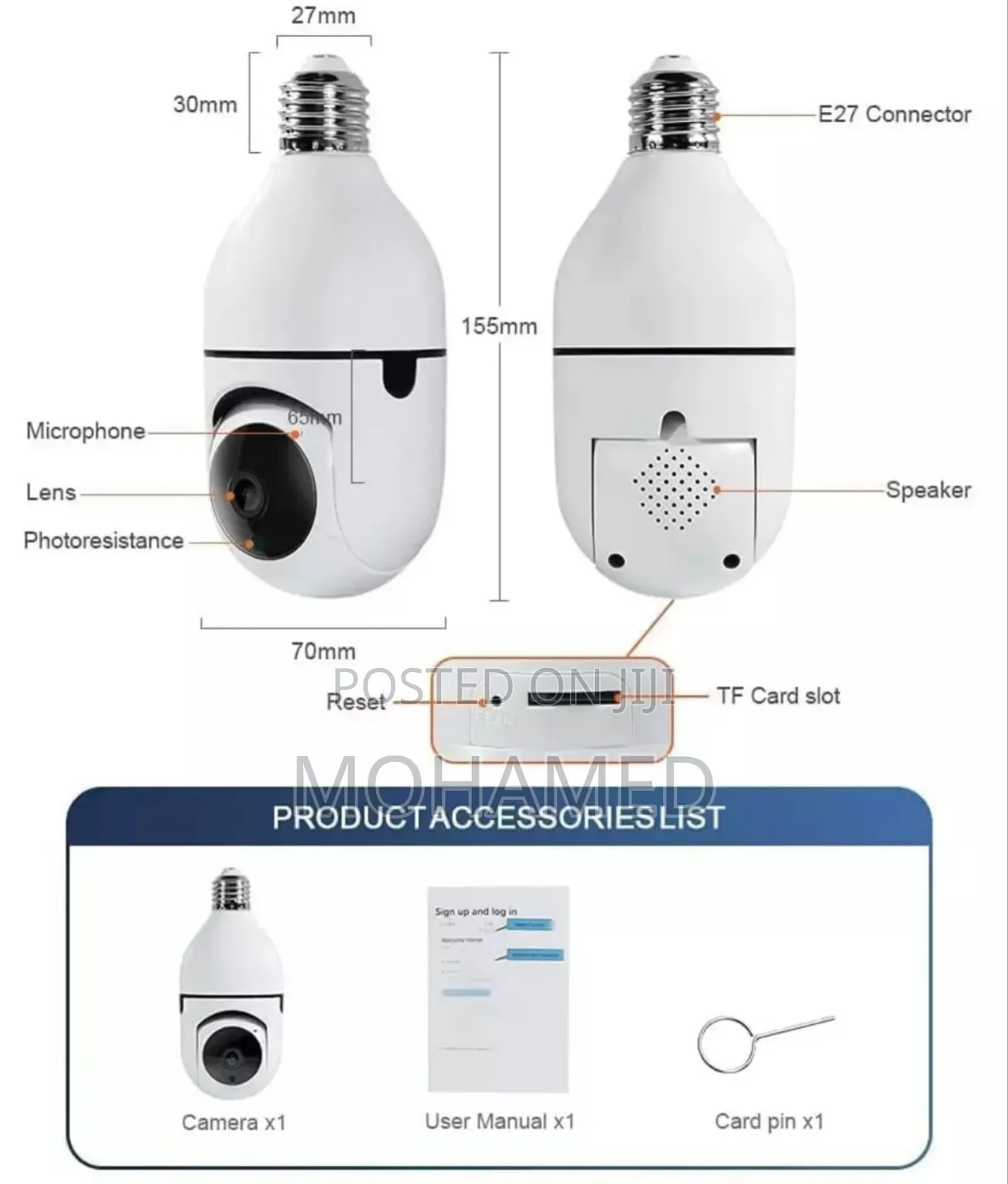 Bulb CCTV Camera Ya Kisasa