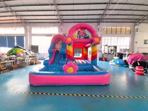 Jumping Castle Hili Ni Heavy Duty Lenye Ukubwa Wa Mita 5m × 4m × 3.5m