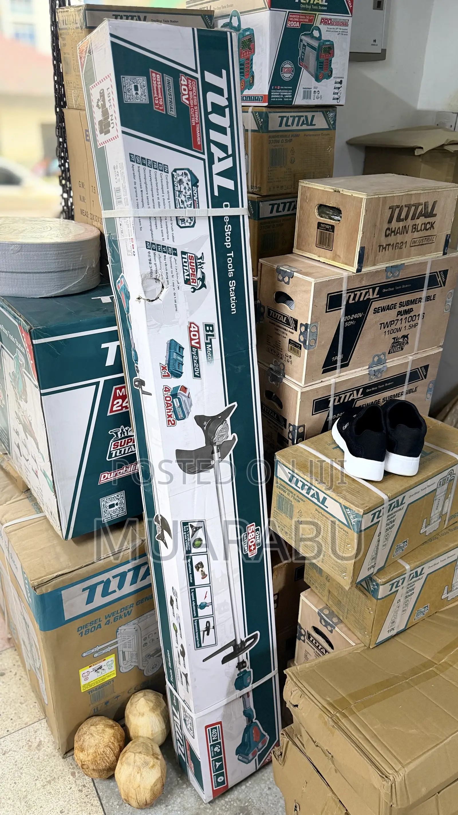 TOTAL Cordless Grass Trimmer Brush Cutter 40V TSTLI200285