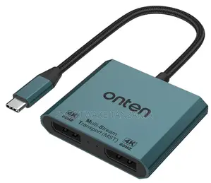 Onten USB-C to Dual DisplayPort Adapter (OTN-UC915)