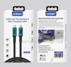 Onten USB4 and Thunderbolt 4 Data Charging Cable, 100W, 40Gbps