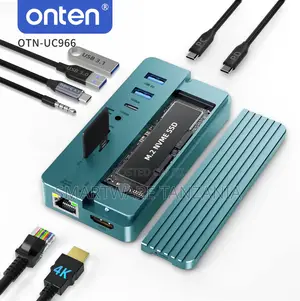Onten OTN-UC966 USB 3.1 Type-C Hub With HDMI, M.2 NVMe SSD Slot