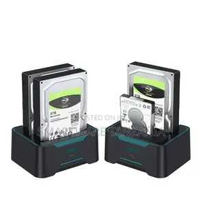 Onten Dual Bay External Hard Drive Docking Station for 5TB SATA HDDs