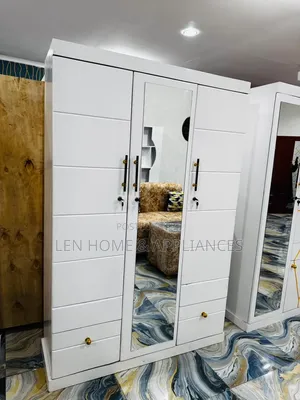 Kabati Languo Color White Milango Mitatu