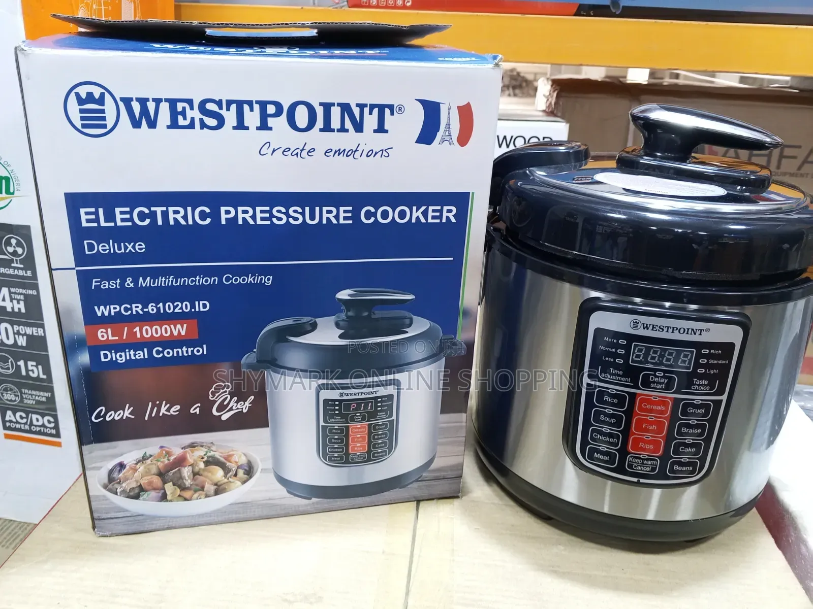 Westpoint Deluxe Electric Pressure Cooker (Model: WPCR-61020.ID)