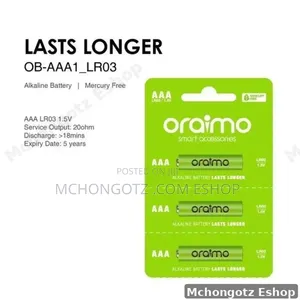 Oraimo AAA Dry Cell Batteries (LR03 AM4 1.5V)