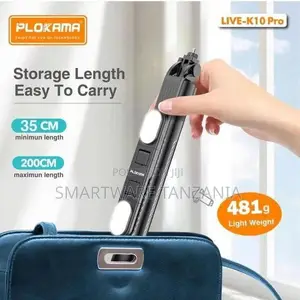 Plokama Pro Long Tripod LED Light, Selfie Stick
