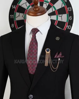 Classic Black 3-Piece Groom Executive Suit
