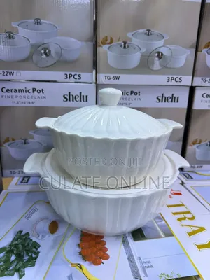 2pcs Ceramic Serving Pots