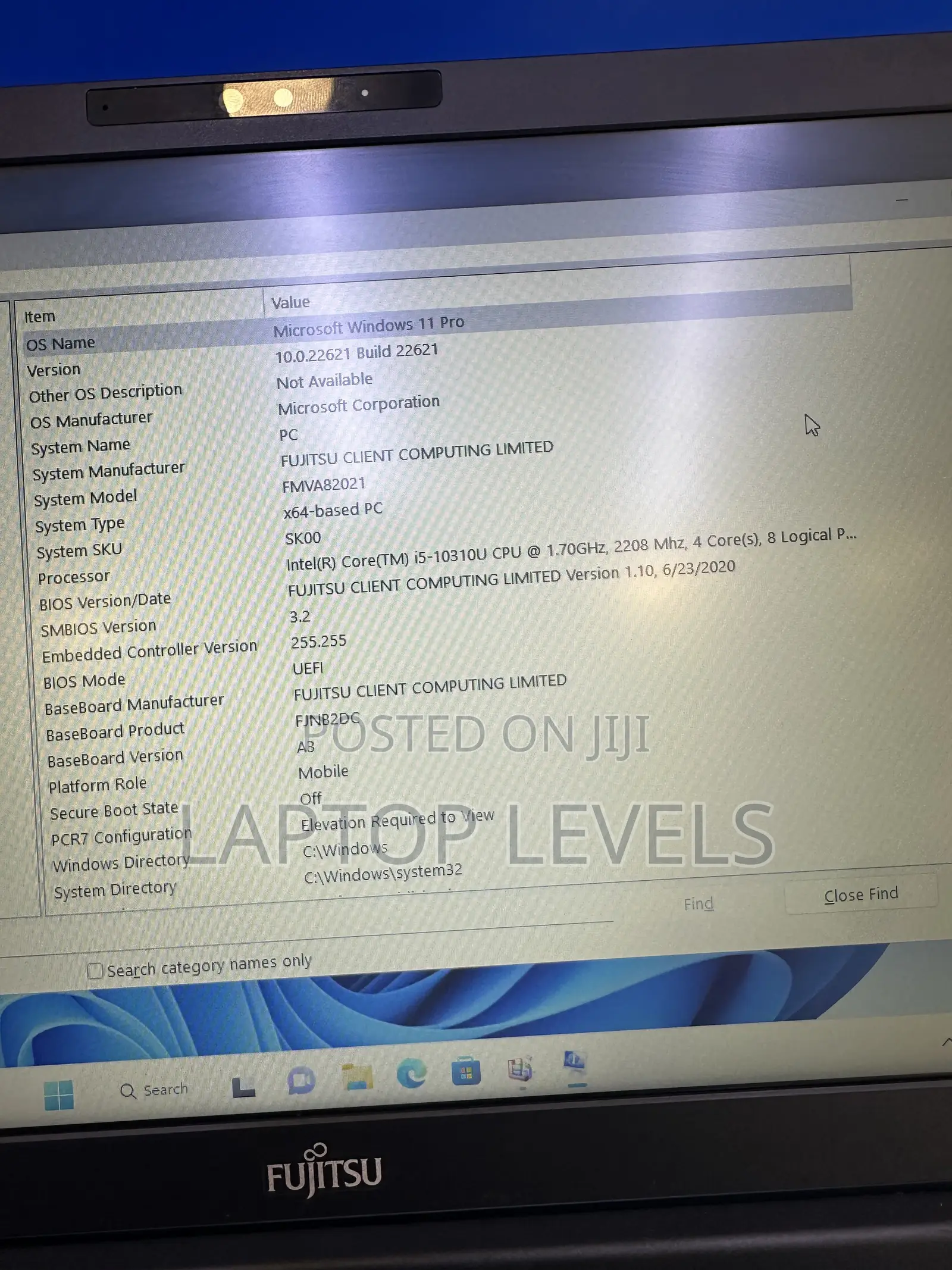 Laptop Fujitsu Lifebook A5510 8GB Intel Core i5 HDD 1T