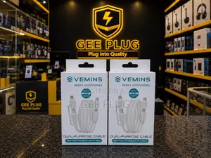 VEMINS 65W Fast Charging Cable (USB + Type-C to Lightning)