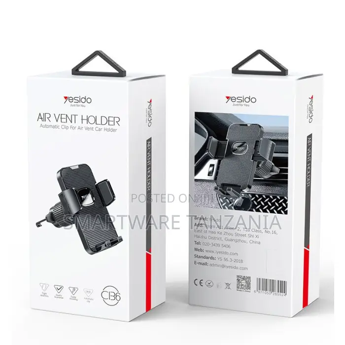 Yesido Air Vent Holder Automatic Clip for Car With Adjustable Grip