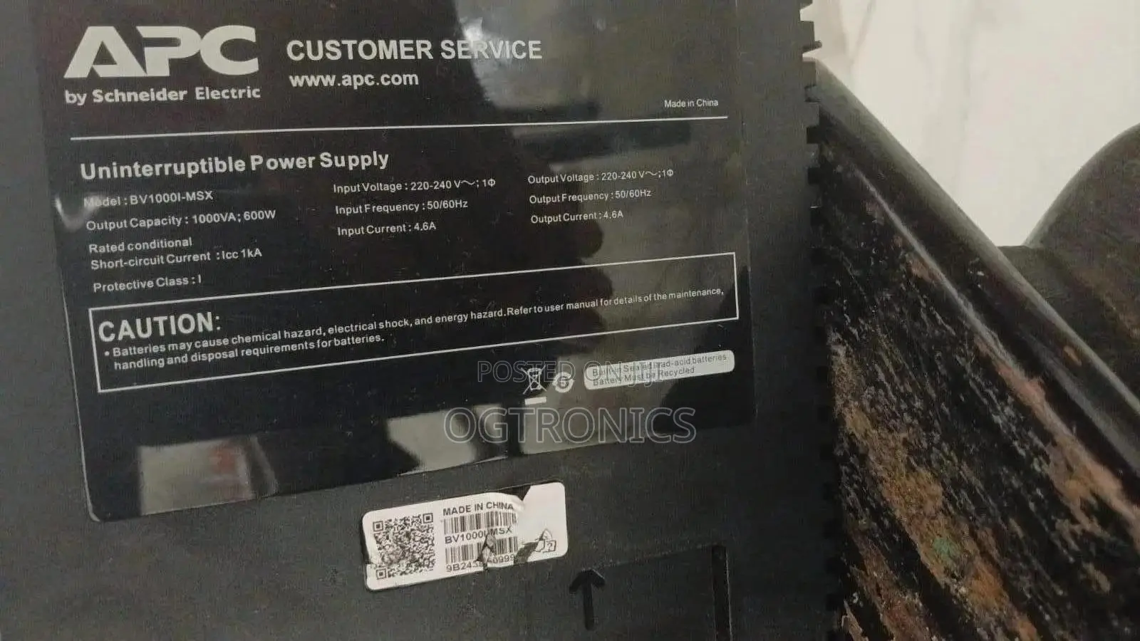 APC Ups Bv1000i-MSX