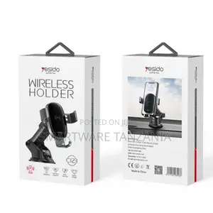 Yesido Wireless Car Phone Holder, 15W Fast Charging, Adjustable Mount