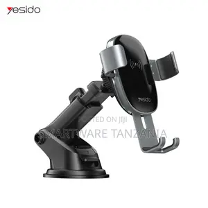 Yesido Wireless Car Phone Holder, 15W Fast Charging, Adjustable Mount